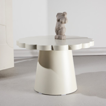 Krull - Table basse organique en bois ø70cm