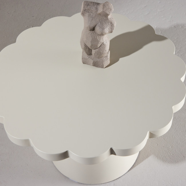 Krull - Table basse organique en bois ø70cm