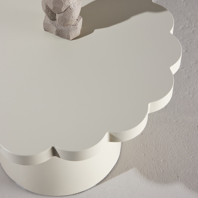 Krull - Table basse organique en bois ø70cm