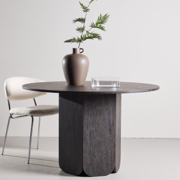 Tekla - Table à manger ronde en bois 4 personnes ø120cm