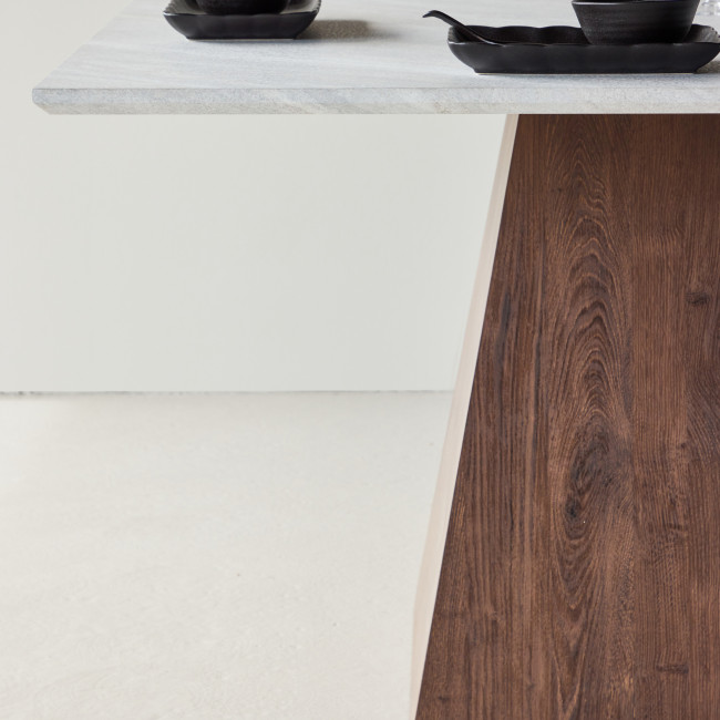 Cael - Table à manger carrée 4 places en bois