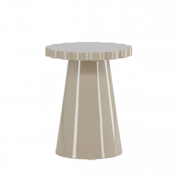 Krull - Table d'appoint organique en bois ø45cm