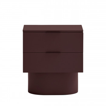 Totem - Table de chevet 2 tiroirs en bois