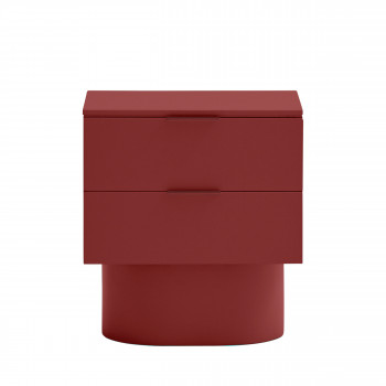 Totem - Table de chevet 2 tiroirs en bois