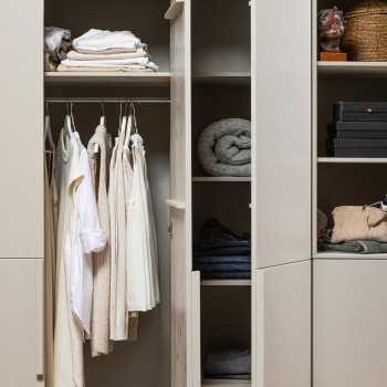 Pure - Armoire 3 portes en bois H215cm