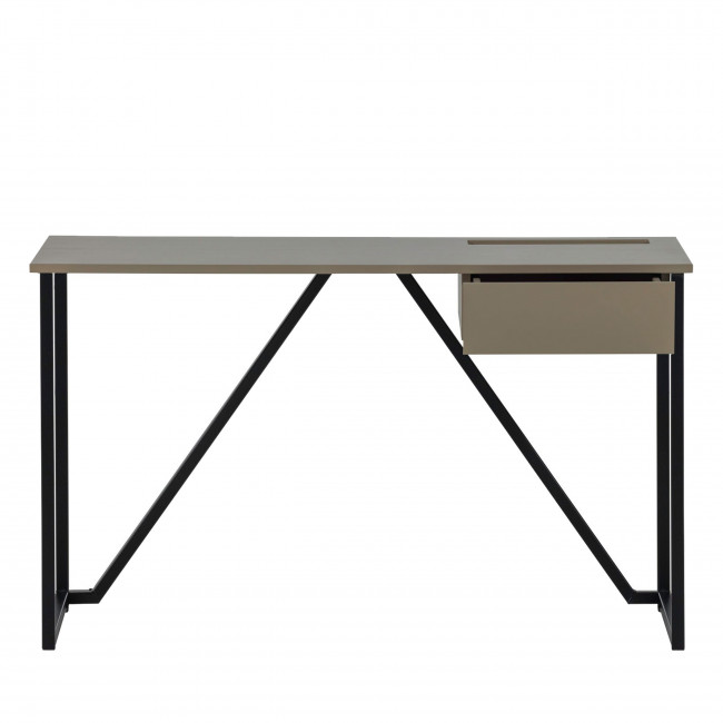 Nex julius - Bureau en bois et métal avec tiroir