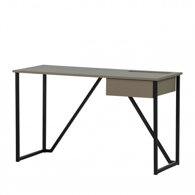 Nex julius - Bureau en bois et métal avec tiroir