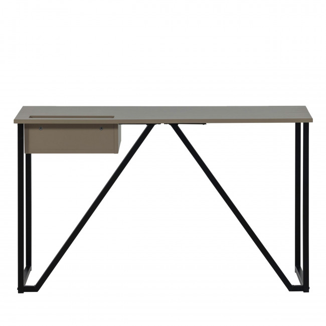 Nex julius - Bureau en bois et métal avec tiroir