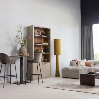 Loft - Lampadaire en tissu bouclette et métal H187cm