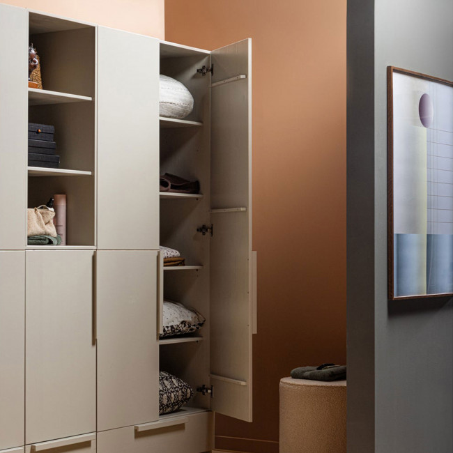 Pure - Armoire 2 portes en bois L95cm