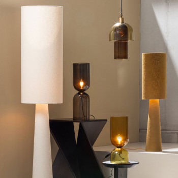 Loft - Lampadaire en tissu bouclette et métal H187cm