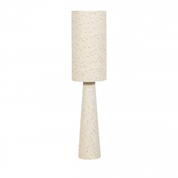 Loft - Lampadaire à pois en métal et tissu bouclette H130cm