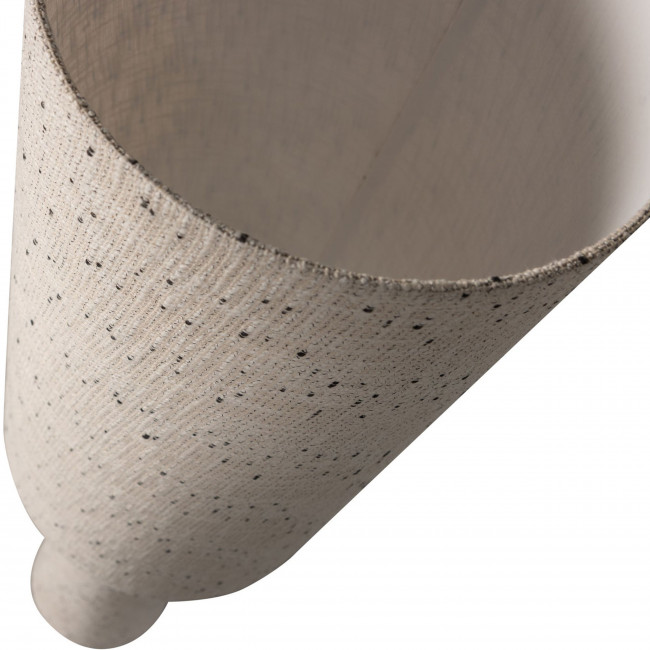 Loft - Lampadaire à pois en métal et tissu bouclette H130cm