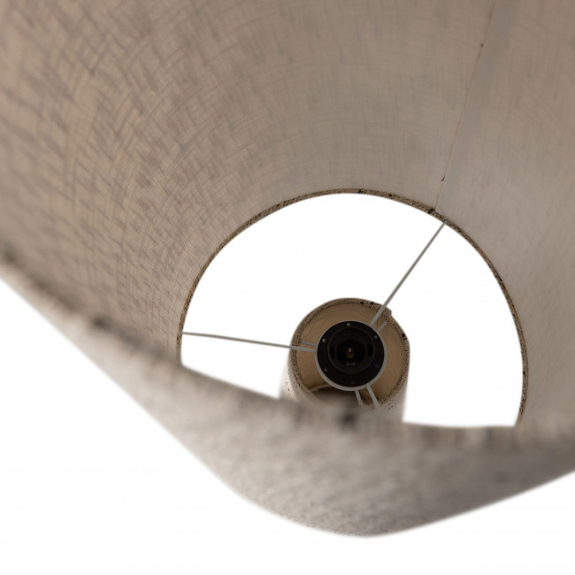 Loft - Lampadaire à pois en métal et tissu bouclette H130cm