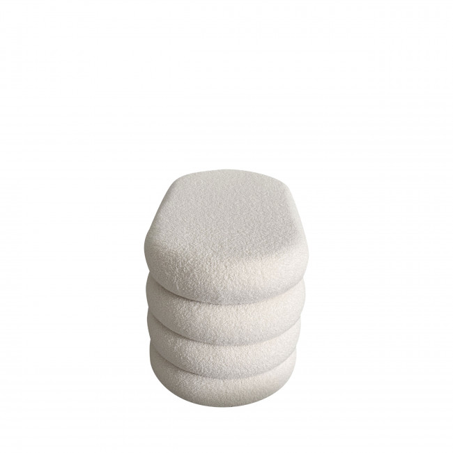 Miro - Banc coffre en tissu bouclette L85cm