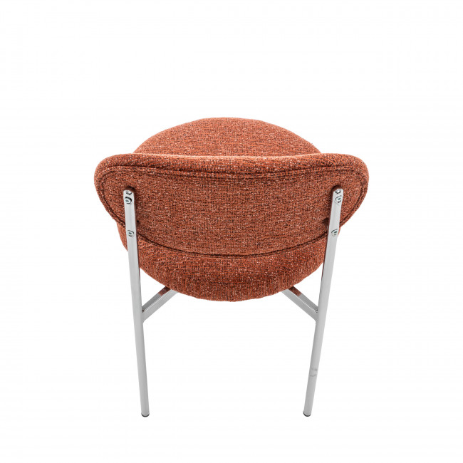 Kyoto - Lot de 2 chaises en tissu pieds chrome