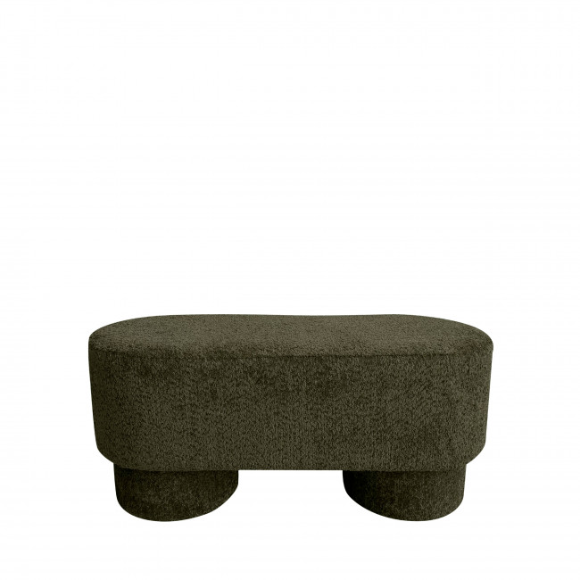 Arlo - Banc arrondie en tissu bouclette L92cm