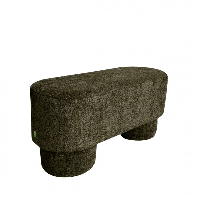 Arlo - Banc arrondie en tissu bouclette L92cm