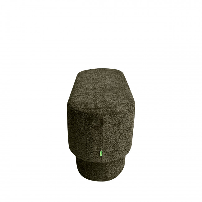 Arlo - Banc arrondie en tissu bouclette L92cm