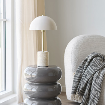 Sheffield - Lampe à poser en marbre et métal