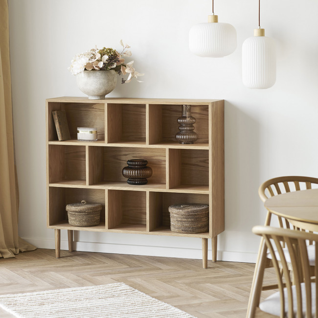 Argalo - Suspension en verre et bois 20x38cm