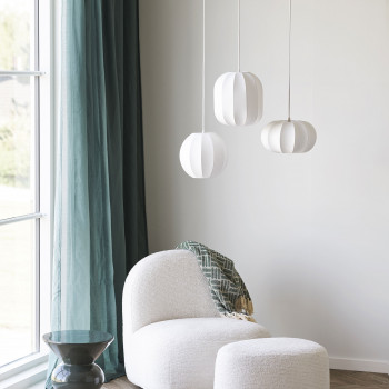 Conventry - Suspension ronde en soie ø25cm