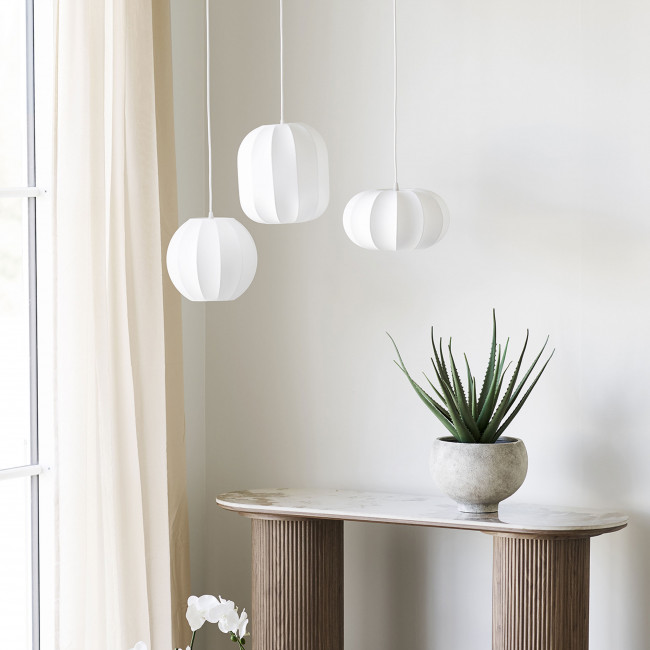 Conventry - Suspension ronde en soie ø25cm