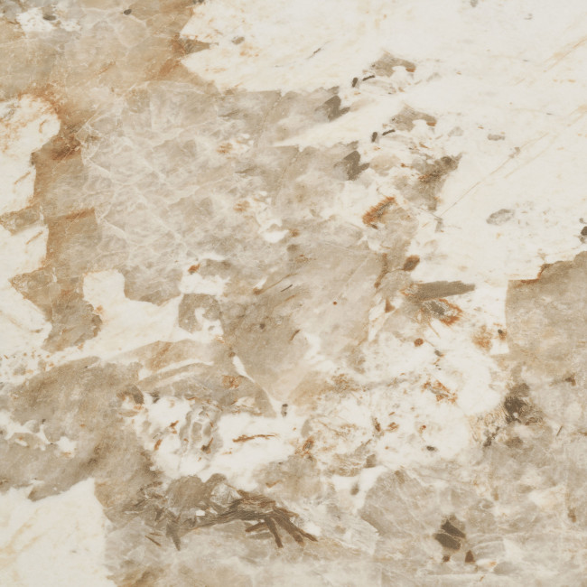 Athens - Table à manger 4 personne ronde effet marbre et bois