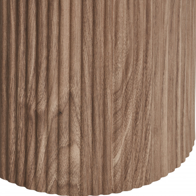 Athens - Console aux bords arrondis effet marbre et bois L120cm