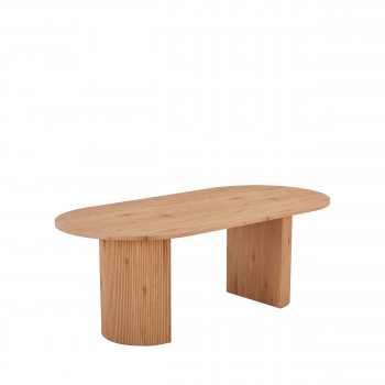 Boavista - Table à manger 8 personnes ovale en bois