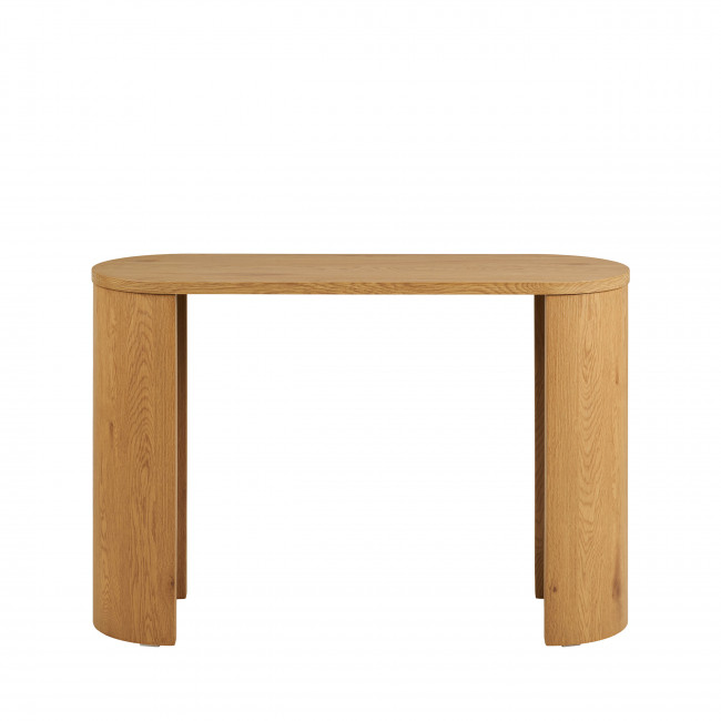 Bibione - Console aux bords arrondis en bois L114cm