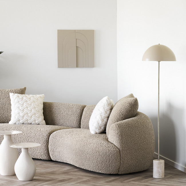 Sheffield - Lampadaire en marbre et métal H115cm