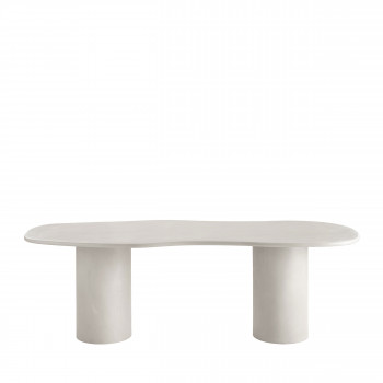 Maranola - Table à manger 10 personnes organique effet béton