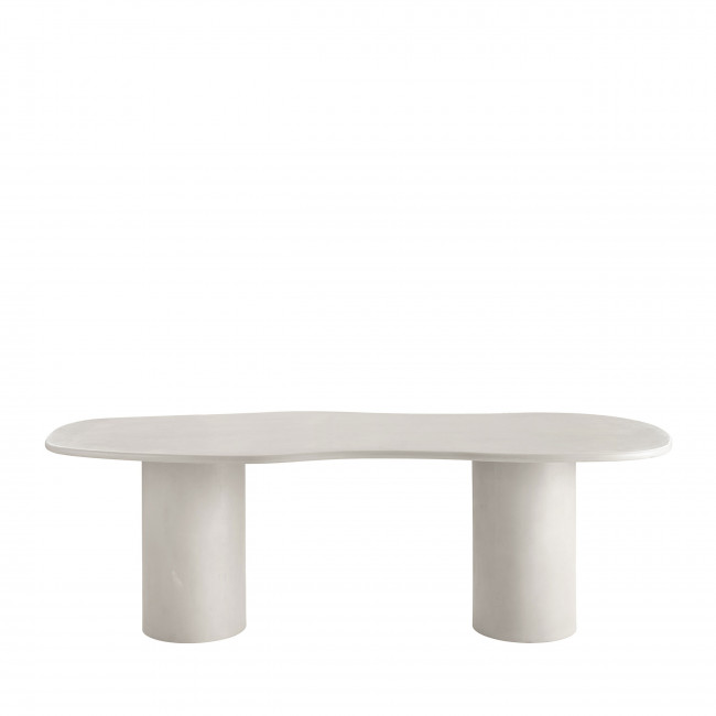 Maranola - Table à manger 10 personnes organique effet béton