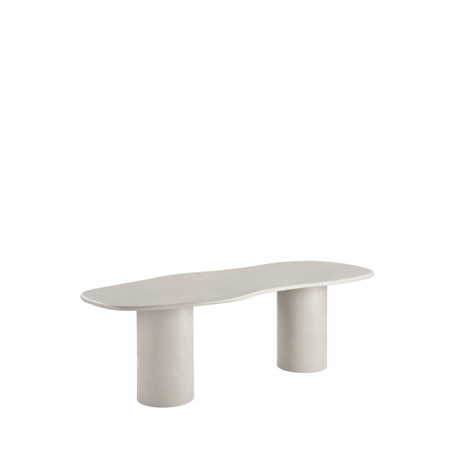 Maranola - Table à manger 10 personnes organique effet béton