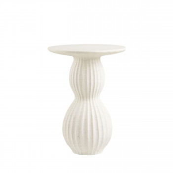 Newtown - Table d'appoint ronde en fibre d'argile 40x40cm