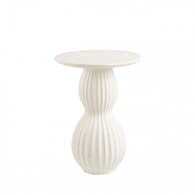 Newtown - Table d'appoint ronde en fibre d'argile 40x40cm