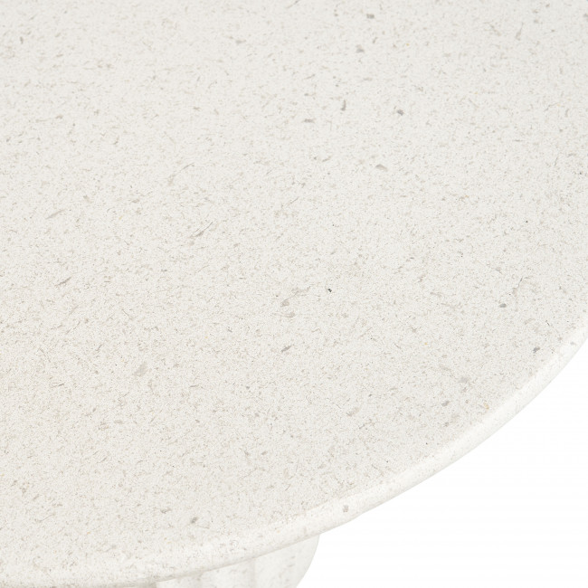 Newtown - Table d'appoint ronde en fibre d'argile 40x40cm