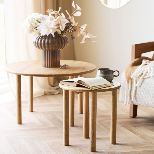 Jena - Table d'appoint ronde en bois ø40cm