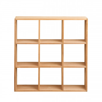Moss - Étagère murale carrée en bois 46x46cm