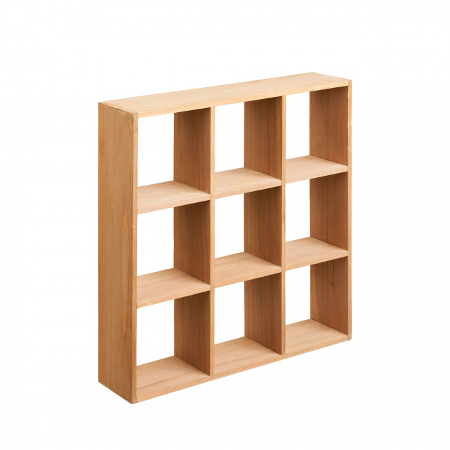 Moss - Étagère murale carrée en bois 46x46cm