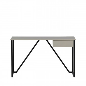 Nex julius - Bureau en bois et métal avec tiroir