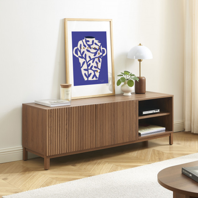 Belly - Meuble TV 2 portes en bois L140cm