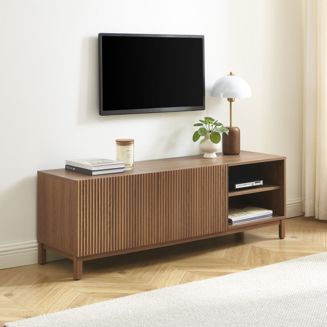 Belly - Meuble TV 2 portes en bois L140cm