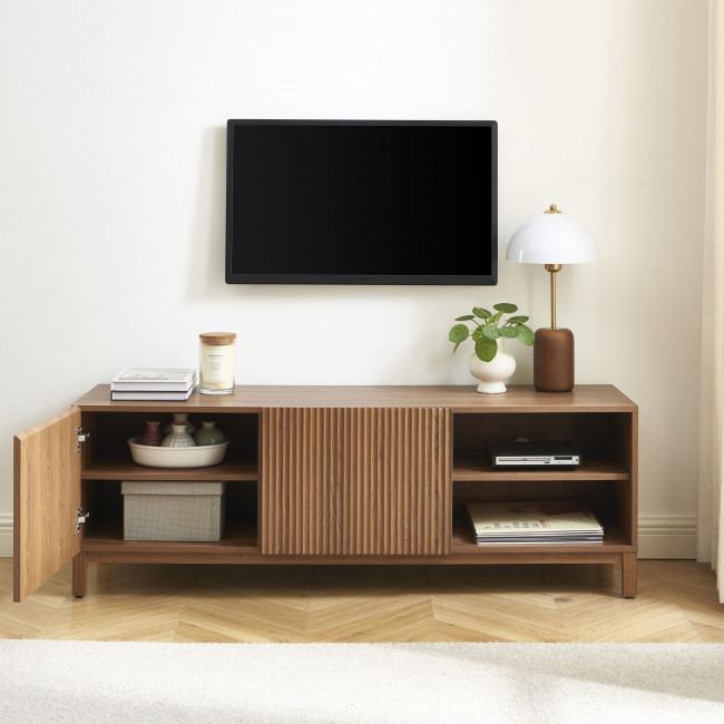 Belly - Meuble TV 2 portes en bois L140cm