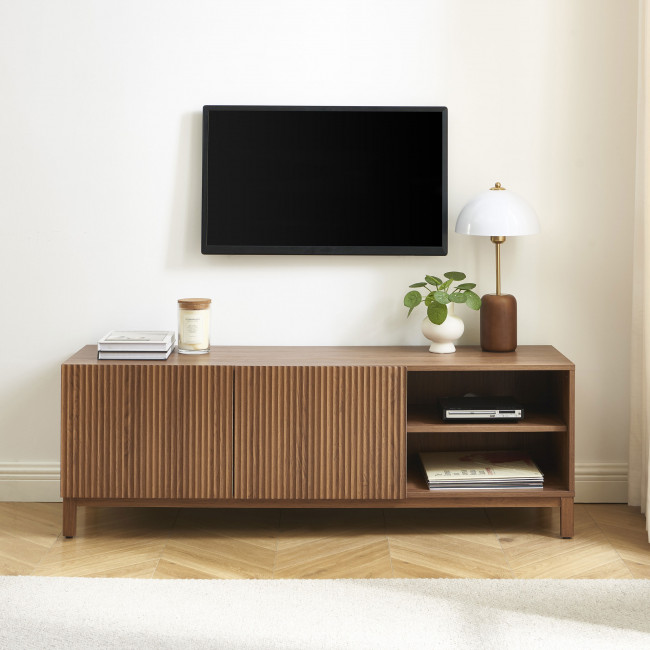Belly - Meuble TV 2 portes en bois L140cm
