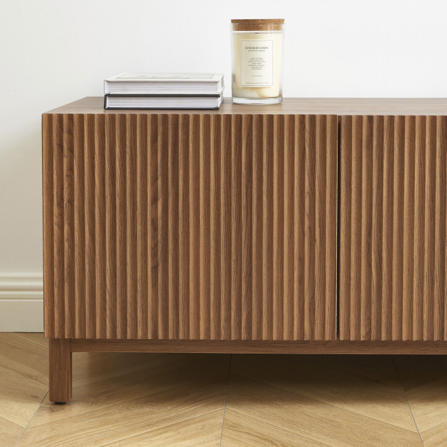 Belly - Meuble TV 2 portes en bois L140cm