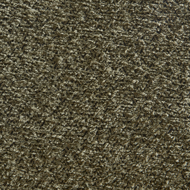 Ema - Lot de 2 tabourets de bar en tissu bouclette et métal H66,5cm