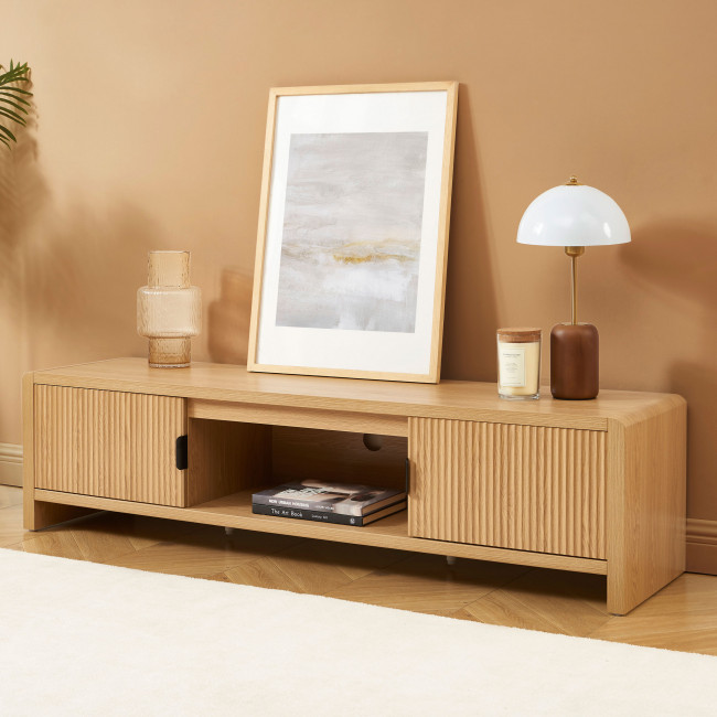 Paula - Meuble TV 2 portes en bois L160cm