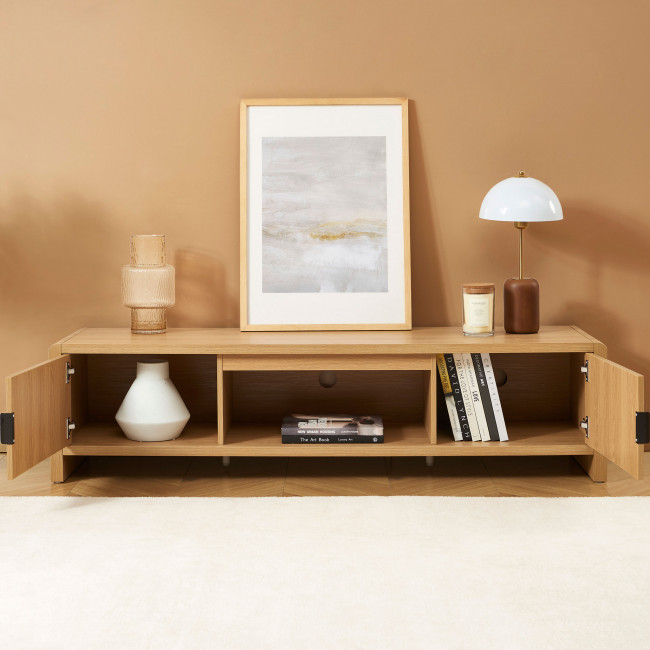 Paula - Meuble TV 2 portes en bois L160cm